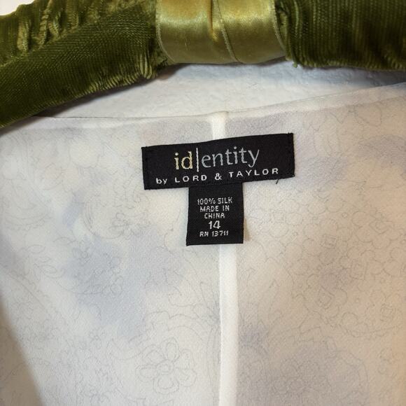 Identity by Lord and Taylor Silk Top Floral Paisley Y2K 90's Fairy Core Preppy - Picture 2 of 7